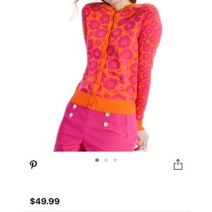 Layer up! Charter Club's floral cardigan.